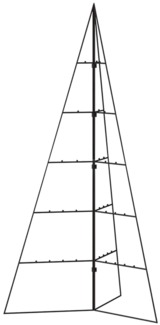 vidaXL Metall-Weihnachtsbaum für Dekorationen Schwarz 100 cm 359600