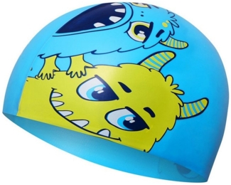 NILS AQUA Badekappe Schwimmkappe Schwimmhaube für Kinder Silikon