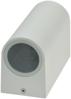 LED-Wandleuchte "CTW-2"für 2x GU10, IP44, Gehäuse weiß