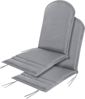 Aspero Hochlehnerauflage 2 x Stuhlauflage für Adirondack Gartenstuhl, wasserdichte Gartenstuhlauflagen