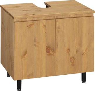 OTTO products Waschbeckenunterschrank Fjonn Kiefer, Breite 60 cm, Massivholz mit pflanzlichem Bio Öl behandelt