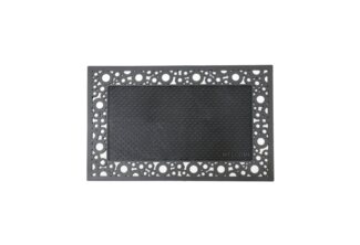 Vimoda Fußmatte Eingangstürmatte, Außen & Innen Gummi Schmutzfänger für Haustür, Rechteckig, Höhe: 12 mm, Fußabtreter Gummimatte wasserdicht Vinylteppich PVC, Terrasse Balkon