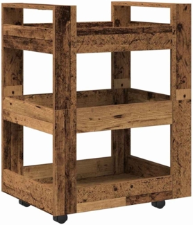 vidaXL Küchentrolley Eichenholz 60 x 45 x 80 cm Holzwerkstoff 862117