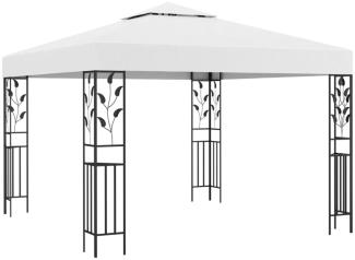 vidaXL Pavillon 3x3 m Weiß 180 g/m² 312242