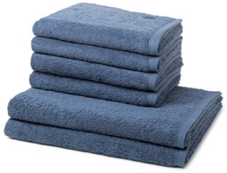 ROSS Handtuch Set Vita, Walkfrottee (Spar-Set, 6-St), 4 X Handtuch 2 X Duschtuch - im Set - Baumwolle - Saugstark