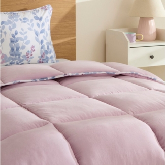 Karaca Bettwäsche Leaf Multicolor Einzelbett Komforter Bettdecke Set 155x220+50x70