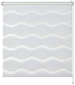 Doppelrollo Tilda, SCHÖNER WOHNEN-Kollektion, transparent, mit Bohren/ohne Bohren, freihängend, Klemmfix, geklemmt, silberne oder weiße Rollo-Technik