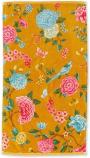 PiP Studio Handtuch ndtuch Good Evening_Yellow_UV_UV_55x100 55x100 cm Set a 3 Handtücher, Frottier (1-St), Handtuch Frottetuch