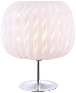 LED Tischlampe weiß, Chrom, Höhe 30 cm, DAKOTA