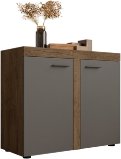 Kommode Rango 2F3 (Farbe: Lefkas Eiche / Graphit)