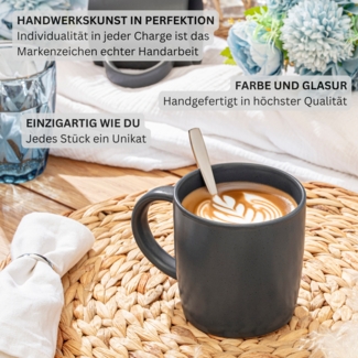 SÄNGER Steingut Kaffeebecher Leeds Nightsky 6 teilig