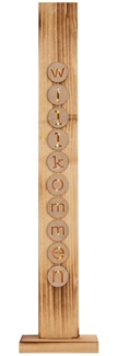 Willkommen Deko Eingang Beleuchtet LED Außen Holzschild Draußen Timer 5303927