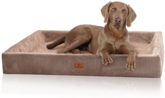 Knuffelwuff Tierbett Hundebett aus Cord Santiago, Orthopädisch