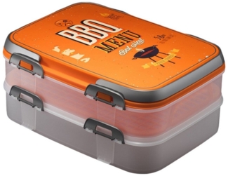 sesua Kuchentransportbox Partycontainer 2 Etagen Transportbox Lunchbox rot