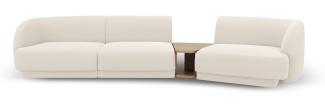 Micadoni Modulares Sofa Miley 3-Sitzer Rechts Boucle Beige