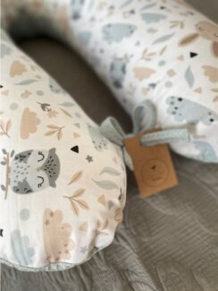 Loolay Stillkissen WAFFELPIQUE HASE Kissen Seitenschläferkissen Schwangerschaftskissen, 170 o. 190 cm Kissen + BEZUG (abnehmbar) HASE Beige Weiss WAFFEL Rosa, Grau, Minze, Weiß, M/ L u. L/ XL - perfekt Auswahl für Schwanger Seitenschläfer Schlafen!, PR...