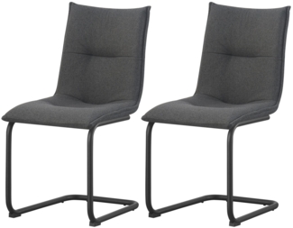 Torino Stuhl 2er Set - Stuhl (B/H/T): 46 x 89 x 59 cm in Creme