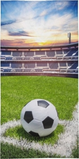 Detexpol Kapuzenhandtuch Handtuch Fußball, 100% Baumwolle (1-St)