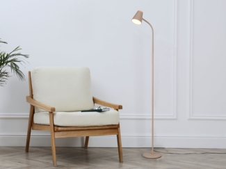 LED Stehlampe PONGO Beige flexibel biegsam, Höhe 145cm