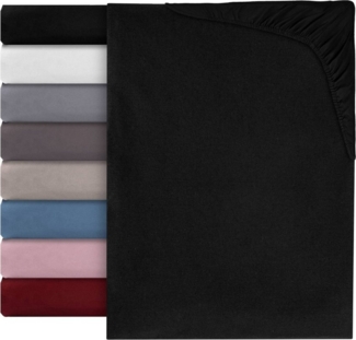 Kisska Bettlaken LUNA Spannbettuch Hochwertig, Naturfaser - Baumwolle, Gummizug: an den Ecken, (1 Stück), Atmungsaktiv, Spannbettlaken aus Baumwolle 90x200 cm