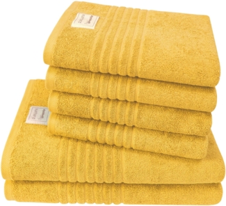 Dyckhoff Handtuch Set Nature, Frottier (Set, 6-St), 6er Set: 4x Handtücher, je 50 x 100 cm & 2x Badetuch 70 x 140 cm