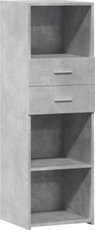 vidaXL Highboard Betongrau 40x42,5x124 cm Holzwerkstoff 846162