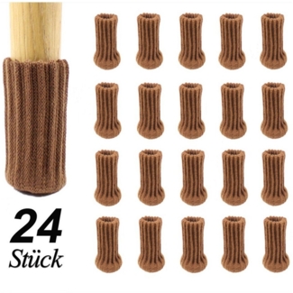 zggzerg Tischbein 24 Stück Stuhlbeinsocke Möbel Socken mit Fühlte Pads, Schutz Stuhl