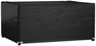 vidaXL Gartenmöbel-Abdeckung mit 8 Ösen, Polyethylen schwarz, 135 x 180 x 80 cm