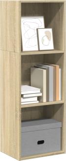 vidaXL Bücherregal Sonoma-Eiche 40x30x114 cm Holzwerkstoff 857869