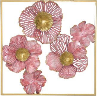 Florales Metallbild "Ronja" 50x50 cm