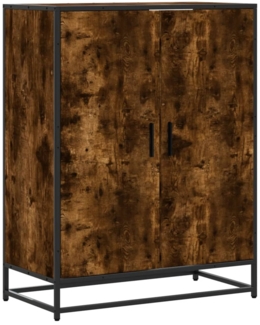 vidaXL Schuhschrank Räuchereiche 75x38x97,5 cm Holzwerkstoff Metall 3300867