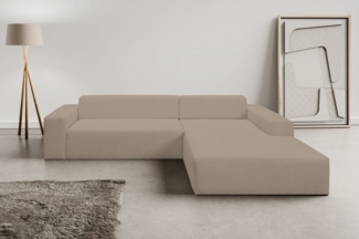 WERK2 Ecksofa Zeus-XL, Mega-Sofa mit großer Sitztiefe, Stellmaße 311x210 cm, Curvy Trend Garnitur mit urbaner Optik, bequem, Big-Sofa, L-Form