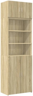 vidaXL Hochschrank Sonoma-Eiche 70x42,5x225 cm Holzwerkstoff 3281317