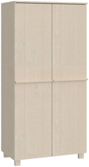 Kleiderschrank, Massivholz Kiefer, honigbraun, 89 x 50 x 180 cm
