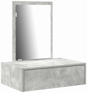 vidaXL Schminktisch mit Schubladen Grau 60 x 40 x 70 cm Holzwerkstoff 865193