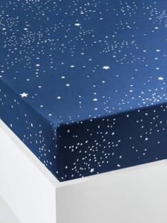 Vertbaudet VERTBAUDETKinder Spannbettlaken „Eisbär“dunkelblau90X190