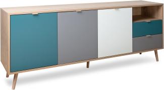 Sideboard Cuba Eiche Tricolor 180 x 71 cm