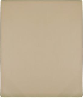 vidaXL Spannbettlaken Jersey Taupe 140x200 cm Baumwolle 136224