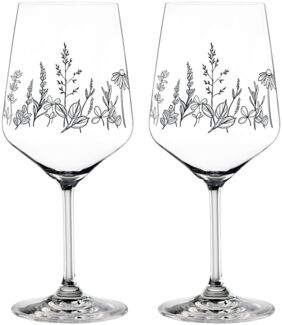 NACHTMANN 105723 TATTOO BOTANICAL BLACK Spritz/Wein Glas 2er Set