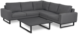 Ethos Eckgruppe mit Couchtisch Flanelle