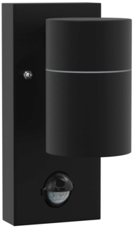 vidaXL Außenwandleuchte Schwarz 6,5 x 10,5 x 16 cm Edelstahl 4005989