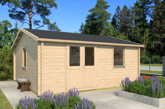 Fjordholz Gartenhaus Modell Narvic 70 G Natur