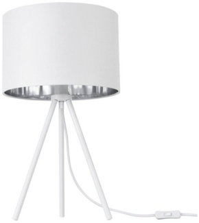 Tischleuchte Metz mit Stoffschirm E14 Max. 40W Weiß lux. pro