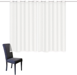 Home Basics Vorhang DOLLY (2 St), Ösen, transparent, Voile, 2er Pack Ösenschal DOLLY