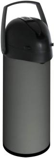 dobman Thermo Pumpkanne Warmhaltekanne Isolierkanne Pumpkanne Kaffeekanne 1,9 L. Carbon