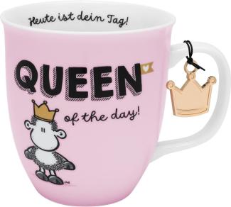 Sheepworld Tasse Motiv "Queen" | Tasse mit Spruch, Porzellan, 40 cl | Geschenk für Sie, Freundin, Schwester, Kollegin | 48846