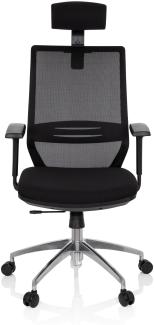 hjh OFFICE Profi Bürostuhl PROFONDO PRO Stoff/Netzstoff schwarz