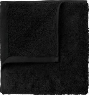 Blomus Gästehandtücher 4er Set Riva, Gästehandtuch, Handtuch, Baumwolle, Black, 30x30 cm, 66302