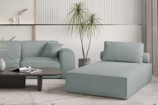 Chaiselongue Sezlong Liege CELES PREMIUM in Stoff Scala Saphirblau