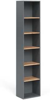 Vicco Hochschrank Anthrazit/Goldkraft Eiche 40.2x188.6 cm, Viktor